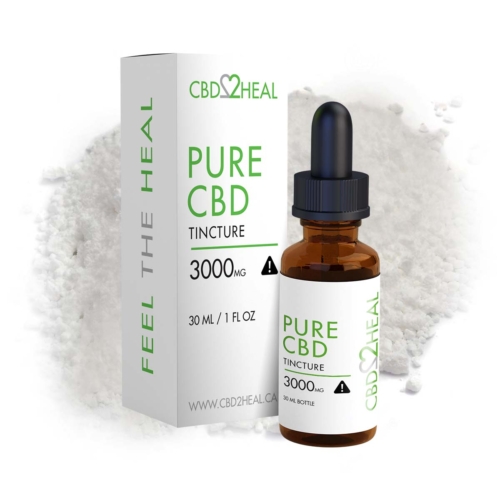 Pure CBD Oil Tincture 3000mg (30 ml Bottle)