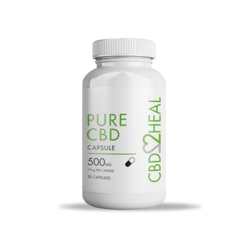 Pure CBD Gel Capsules 500mg (30 caps)
