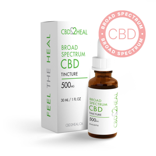 CBD2HEAL Broad Spectrum CBD Oil Tincture 500mg