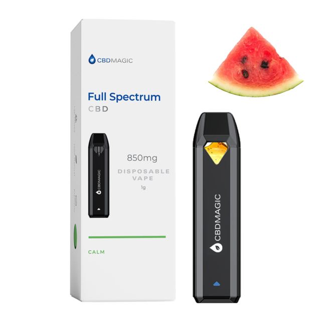 Full Spectrum CBD Vape for Calm 850mg Watermelon