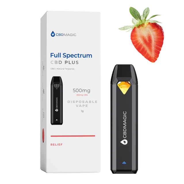 Full Spectrum CBD Vape for Relief 850mg Strawberry