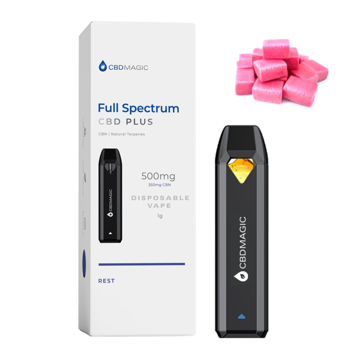 Full Spectrum CBD Vape for Rest 850mg Bubblegum