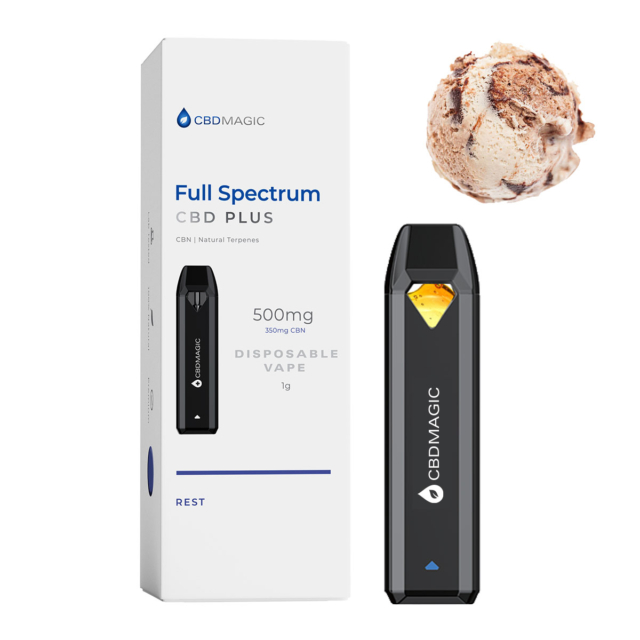 Full Spectrum CBD Vape for Rest 850mg Gelato