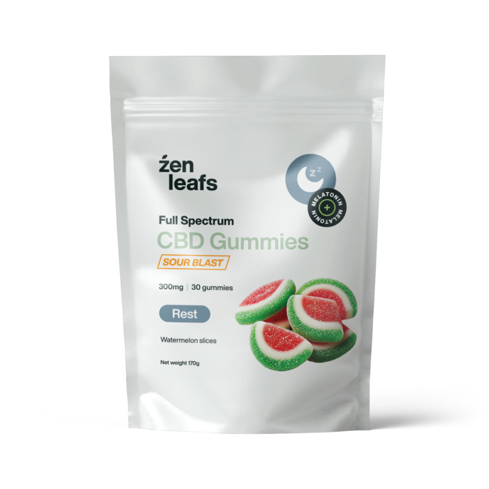 Full Spectrum Sour Watermelon CBD Gummies for Sleep 300mg