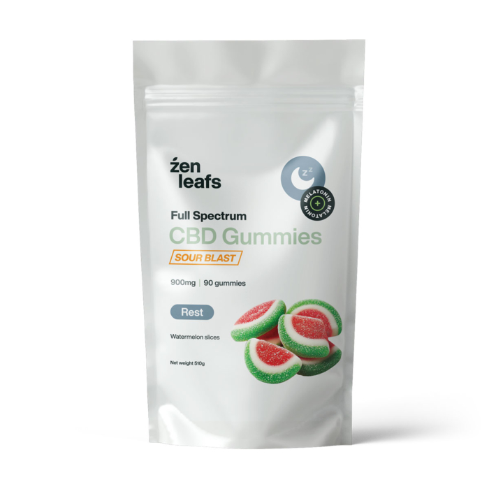 Full Spectrum Sour Watermelon CBD Gummies for Sleep 900mg