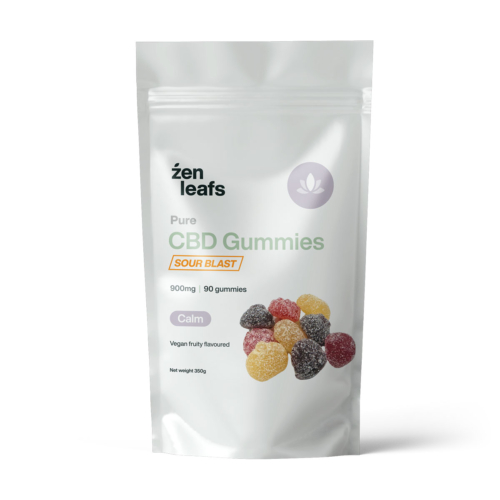 Sour Vegan CBD Gummies 900mg for Calm