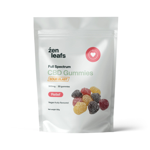 Full Spectrum Sour Vegan CBD Gummies 300mg for Relief