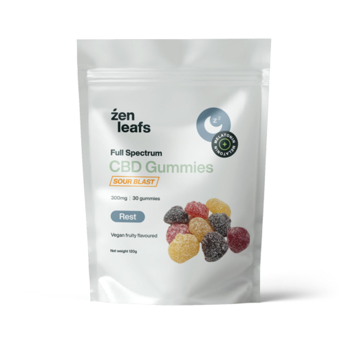 Full Spectrum Sour Vegan CBD Gummies 300mg for Rest