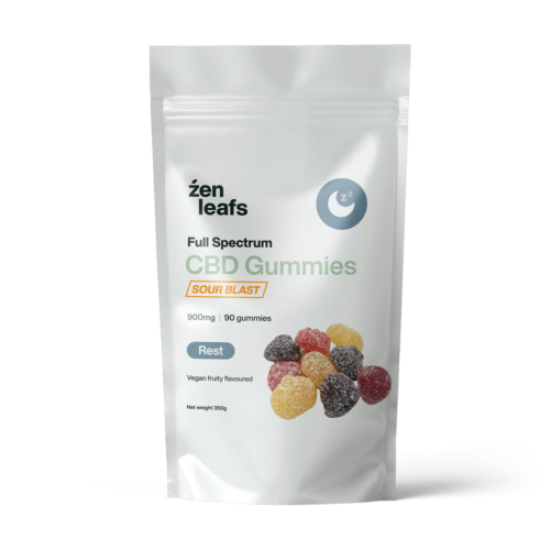 Full Spectrum Sour Vegan CBD Gummies 900mg for Rest